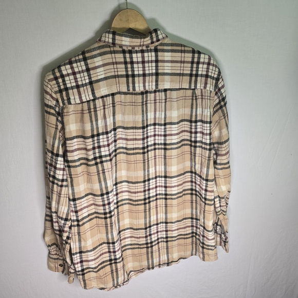 PacSun Men’s XL Multi-Color Plaid Flannel Button Down Shirt with Pockets - Picture 7 of 9